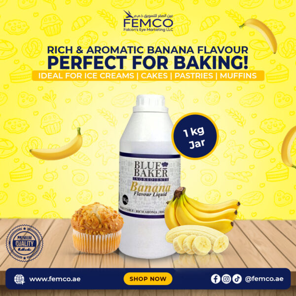 Banana Flavour Jar of 1kg
