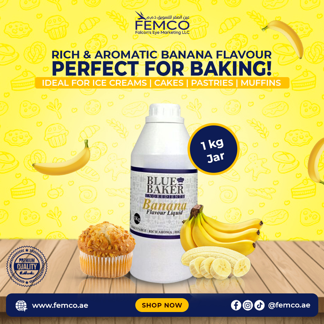Banana Flavour Jar of 1kg