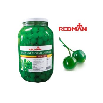 Maraschino Cherries with Stem Green