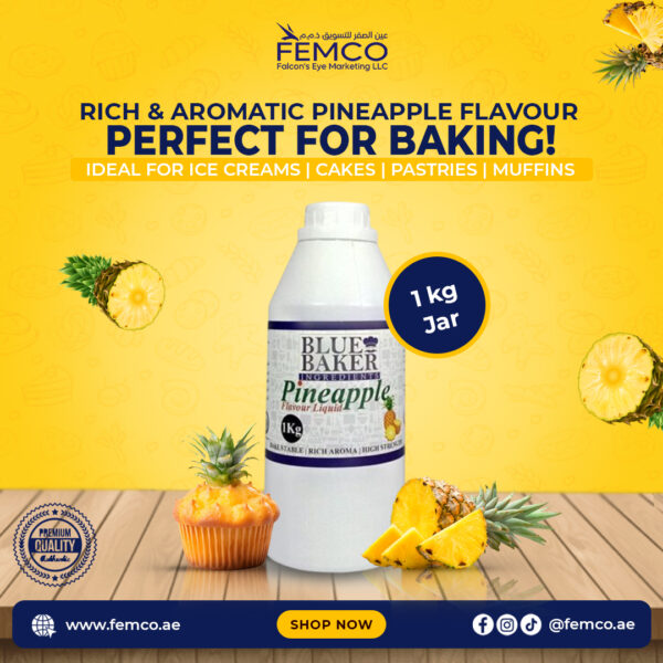 Pineapple Flavour Jar of 1kg