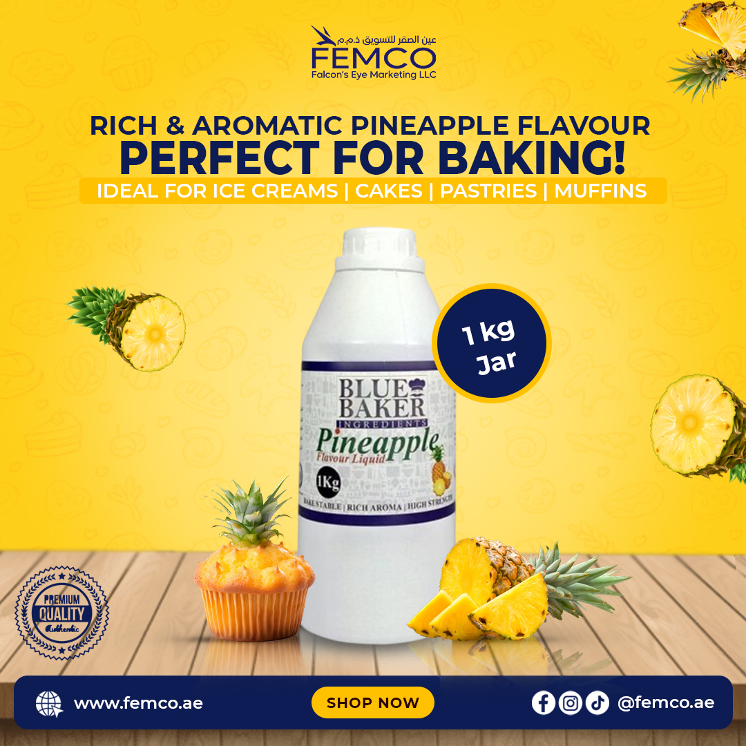 Pineapple Flavour Jar of 1kg