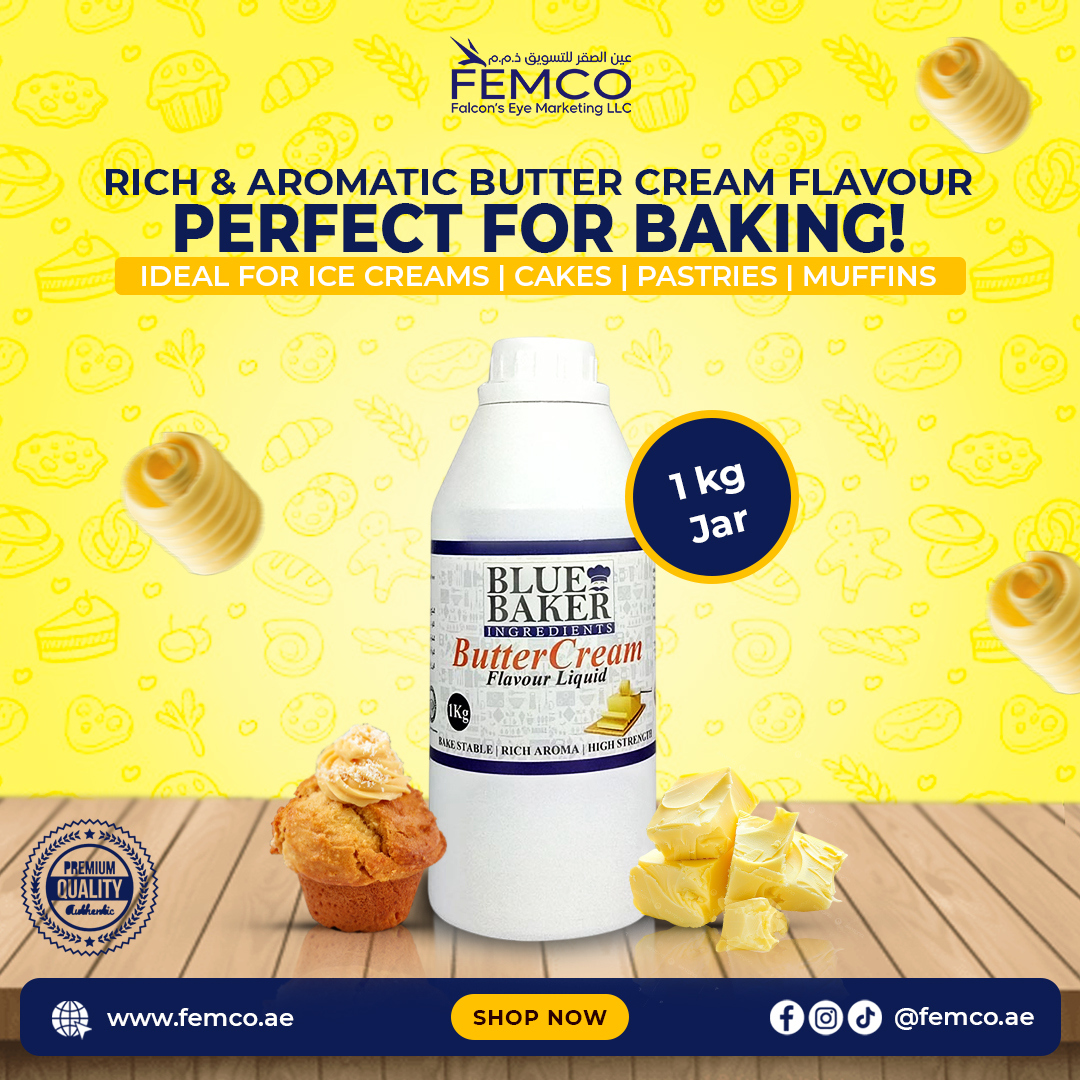 Butter Cream Flavour Jar of 1kg