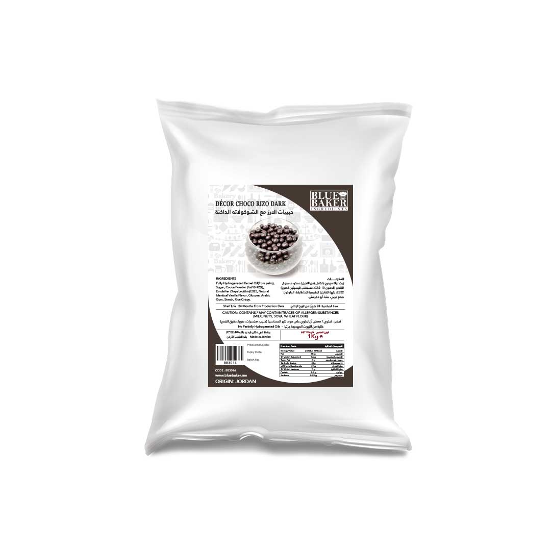 Decor Chocolate Rizo Dark Bag of 1kg