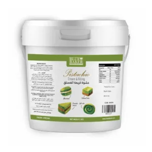 Premium pistachio cream in a jar – perfect for cakes, pastries, and desserts.