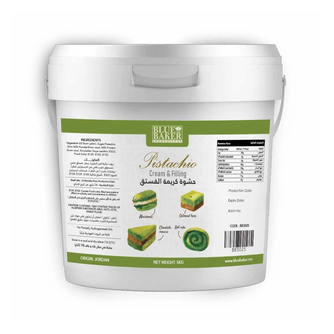 Pistachio Cream & Filling 5kgs Pail