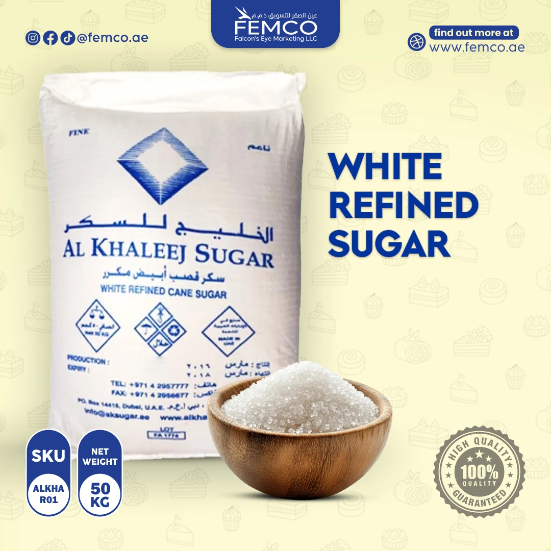 White Refined Sugar Bag of Al Khaleed 50kg