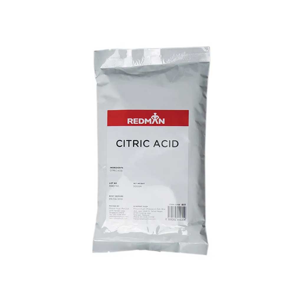 REDMAN Citric Acid Monohydrate 500GRAMS Packet
