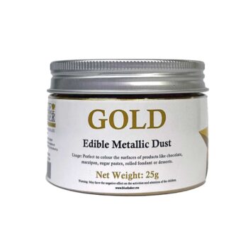 BlueBaker Edible Metallic Dust Gold