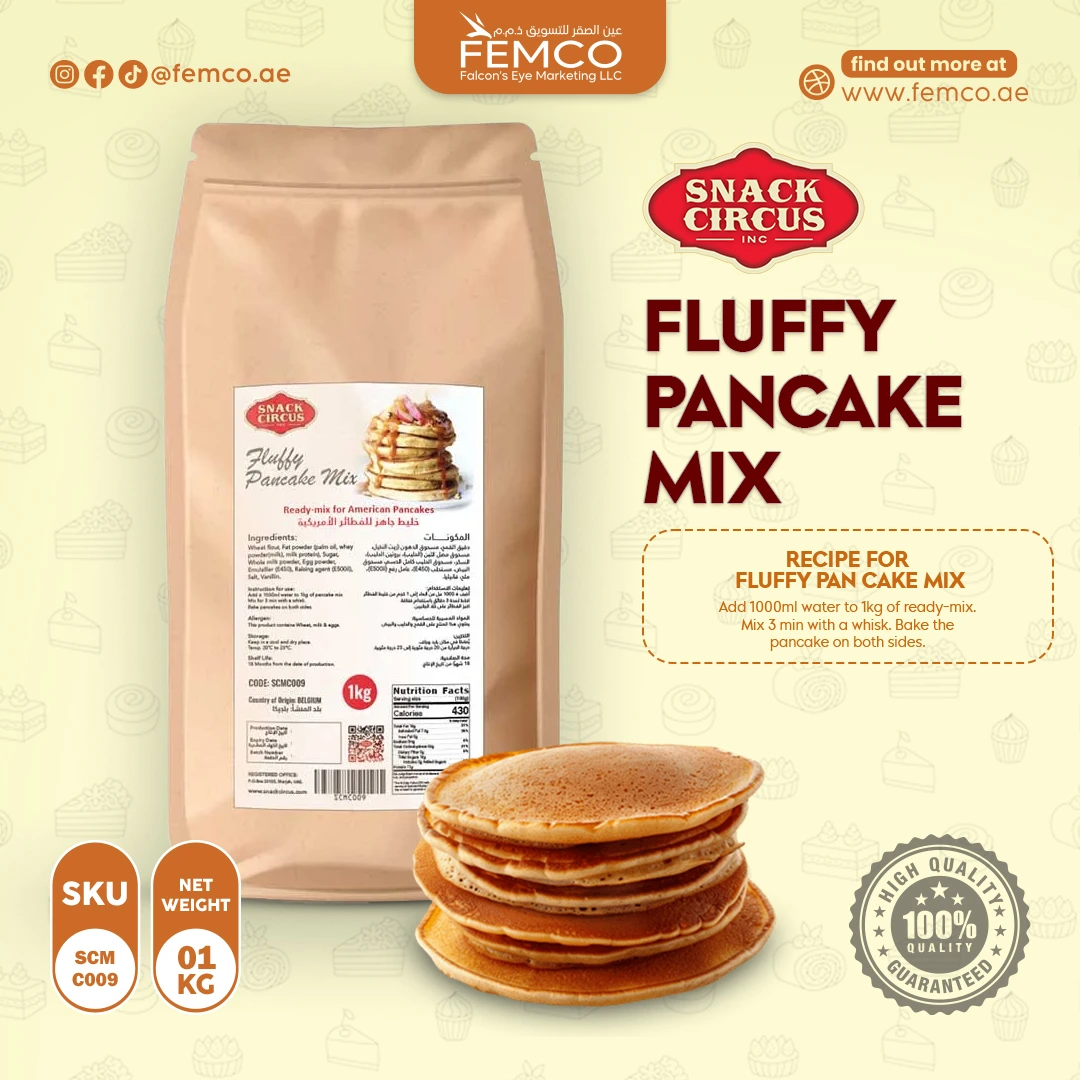 Fluffy Pan Cake Mix ( Ctn x 8bags of 1kg)