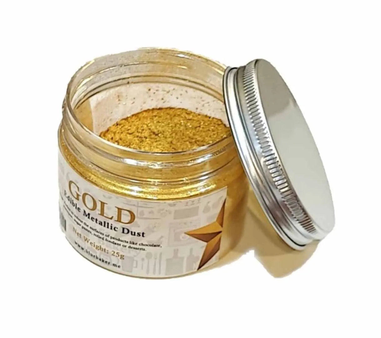 BlueBaker Edible Metallic Dust Gold 25g