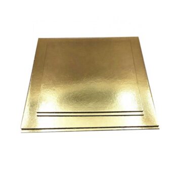 Square Cake Board Gold 3mm