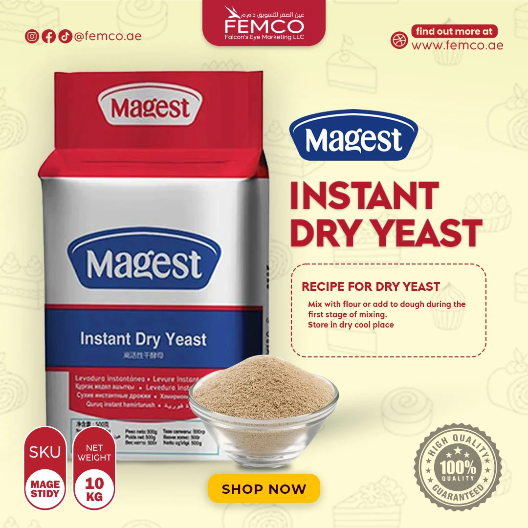 MAGEST Instant Dry Yeast 10kg (500g x20 packets)