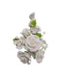 Rose White Gum Paste Flowers