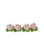 Rose Pink Gum Paste Flowers