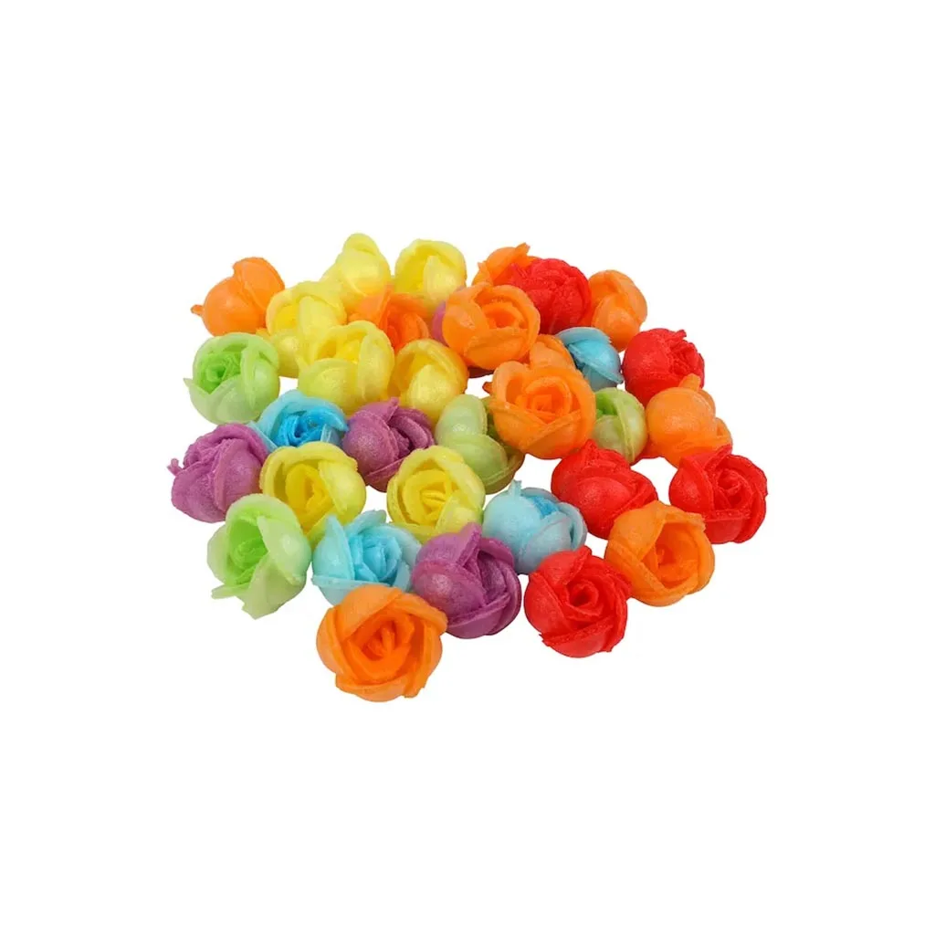 Wafer Roses (S) Assorted 200 Pc