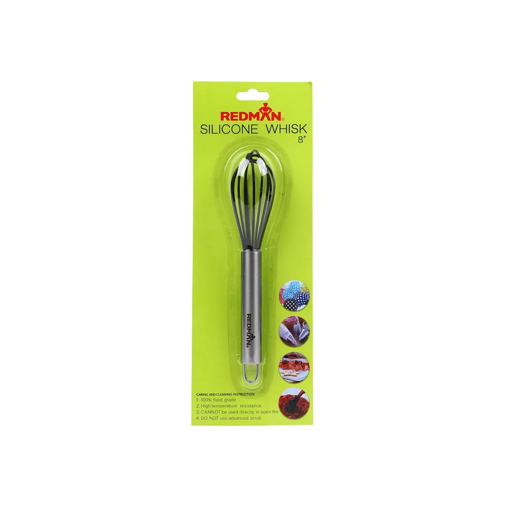 Silicone Whisk 8″ Black