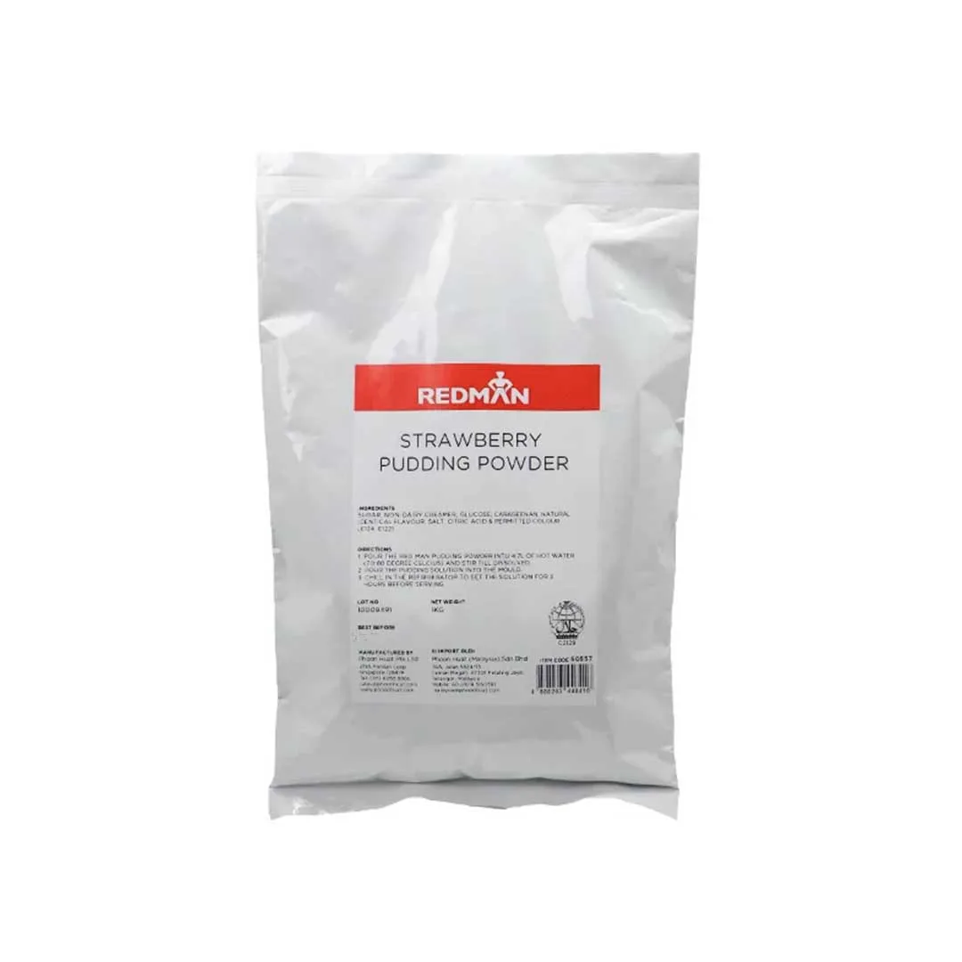Strawberry Pudding Powder 1Kg Pack