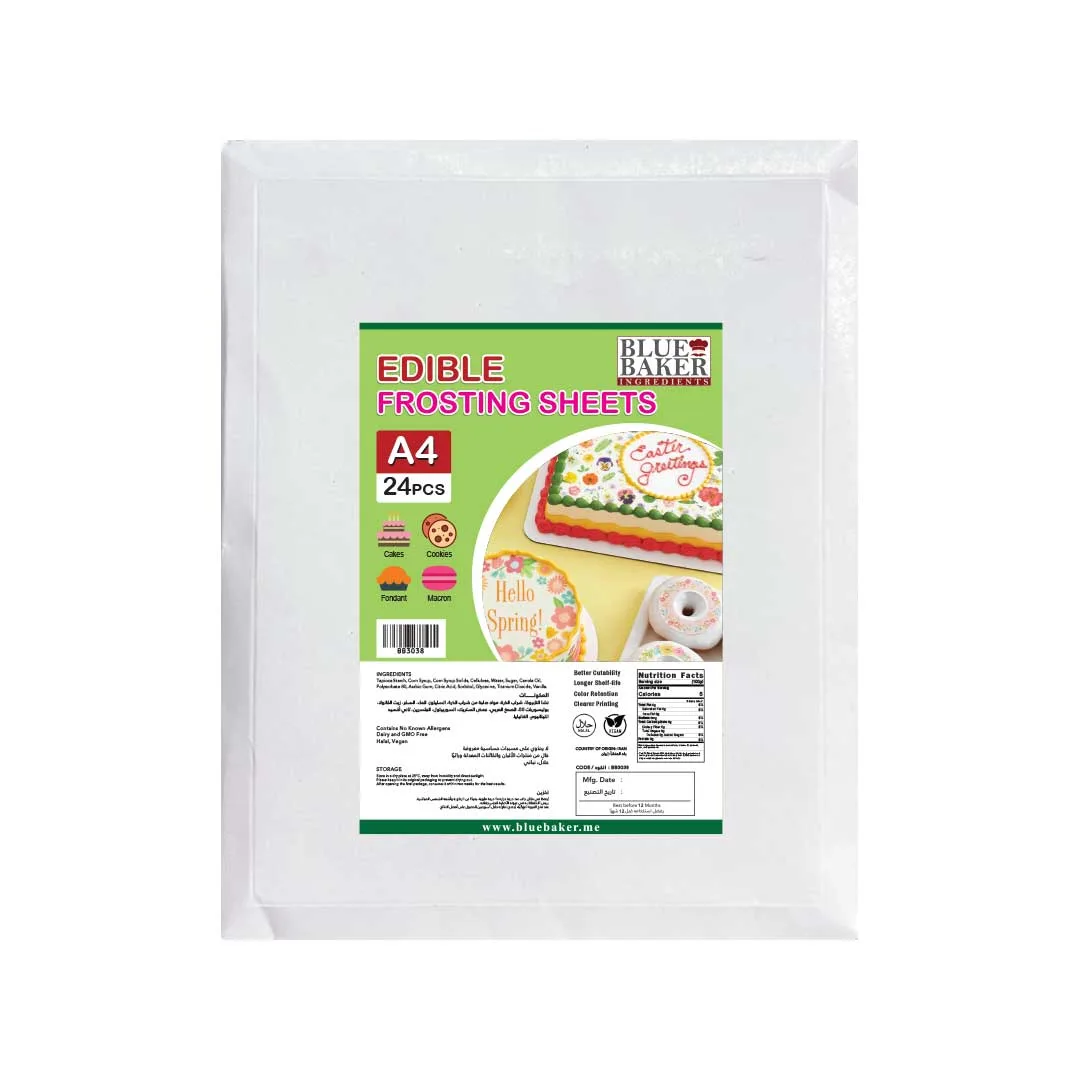 Edible Frosting Sheets A4