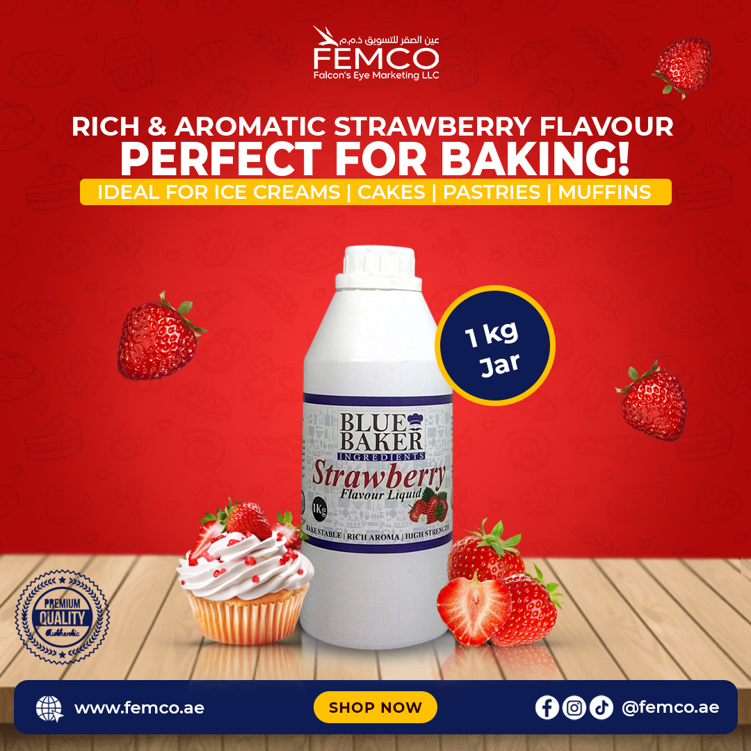 Strawberry Flavour Jar 1kg