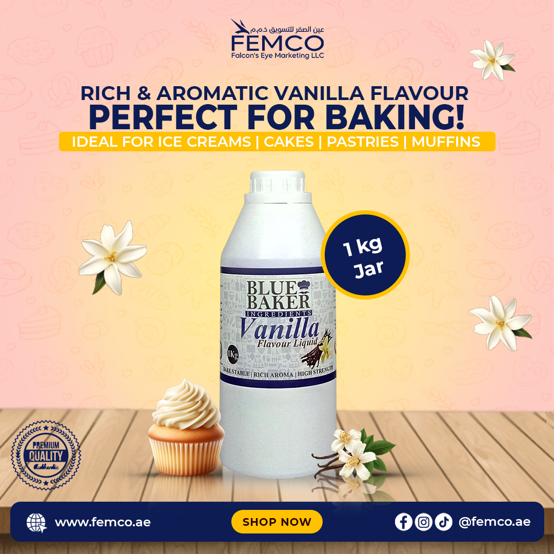 Vanilla Flavour Jar of 1kg