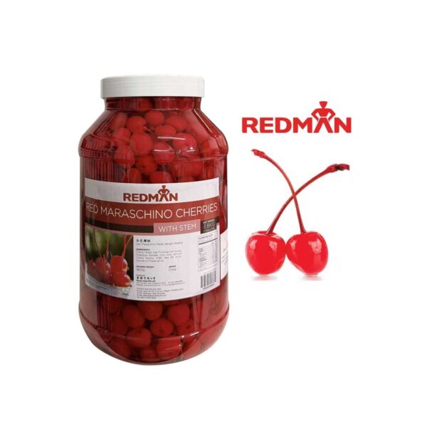 Red Maraschino Cherries With Stem