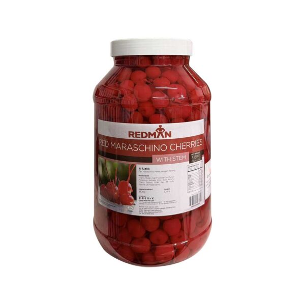 Red Maraschino Cherries With Stem
