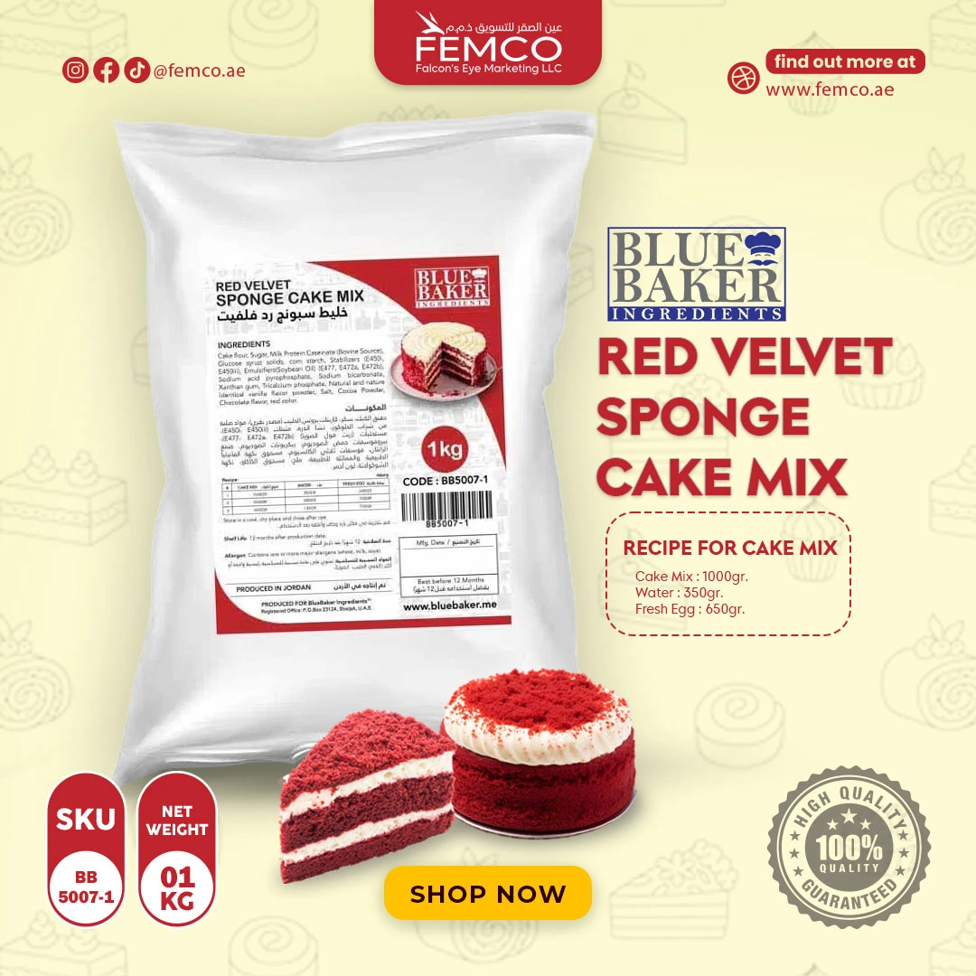 Red Velvet Sponge Cake Mix 1kg