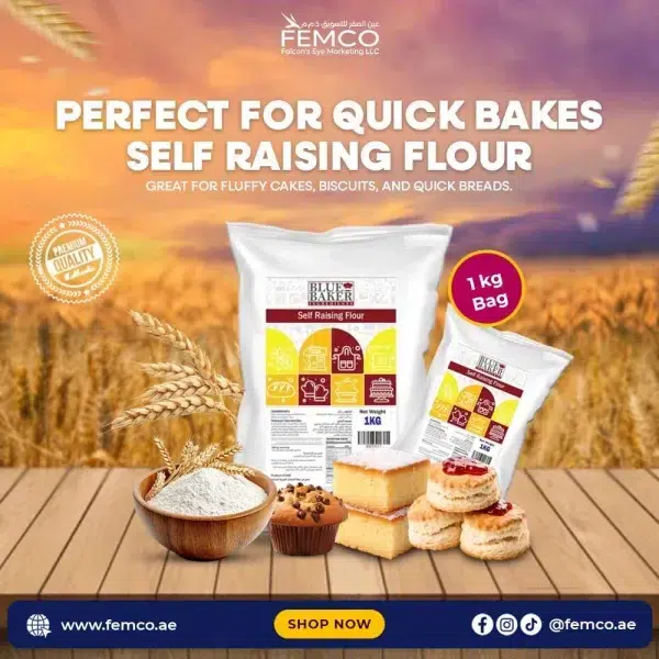 BlueBaker Self-Raising Flour 1Kg Bag