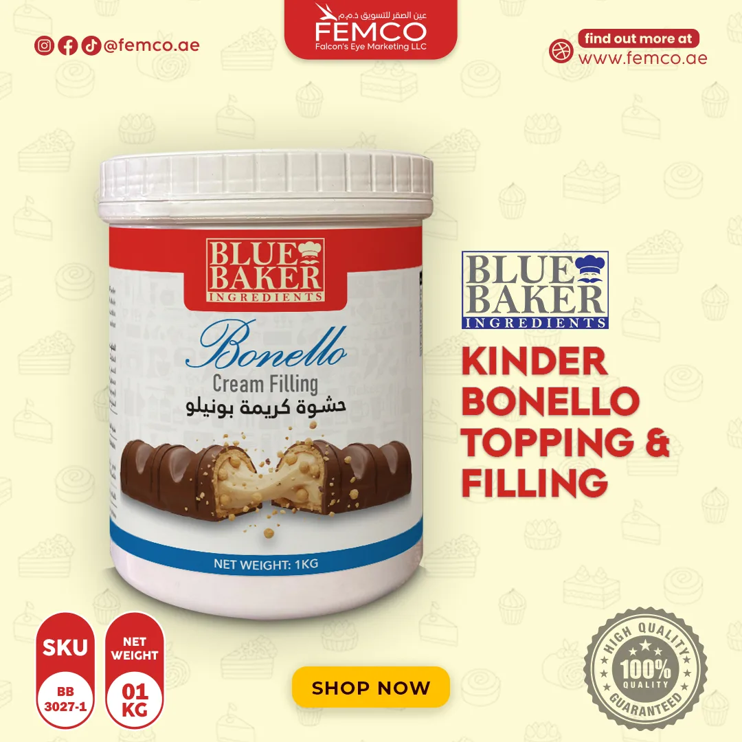 Kinder Bonello Topping / Filling 1kg Bottle