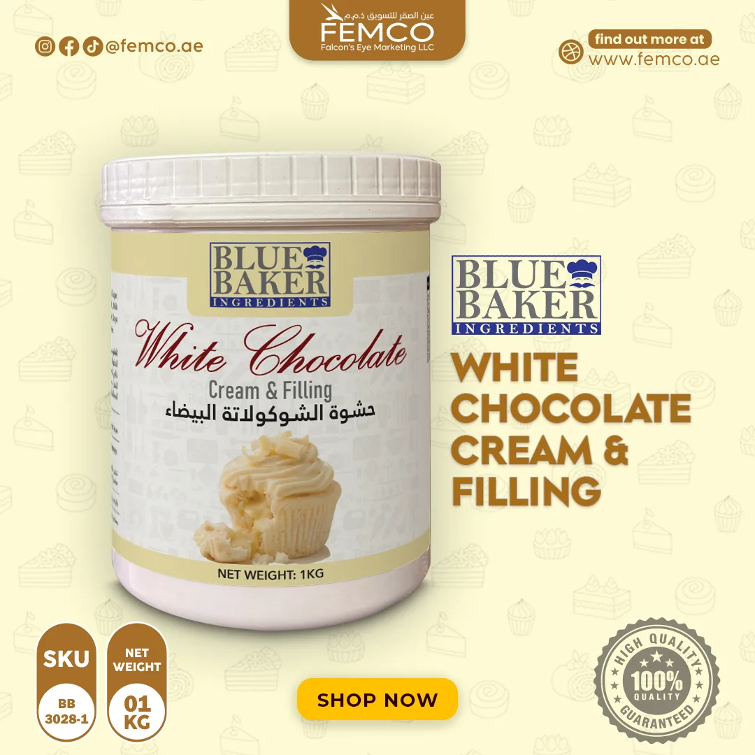 White Chocolate Cream & Filling 1kg Bottle