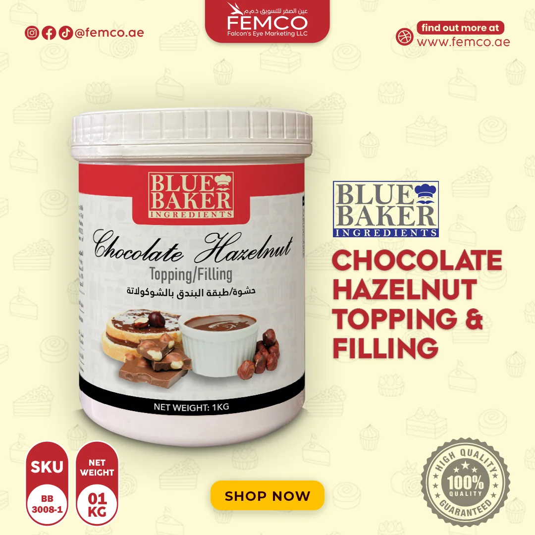 Chocolate Filling Cream & Spread (High Hazelnut) 1kg Bottle