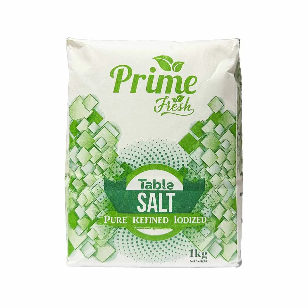 Prime Fresh Pure Refined Table Salt 1kg x12 Packets