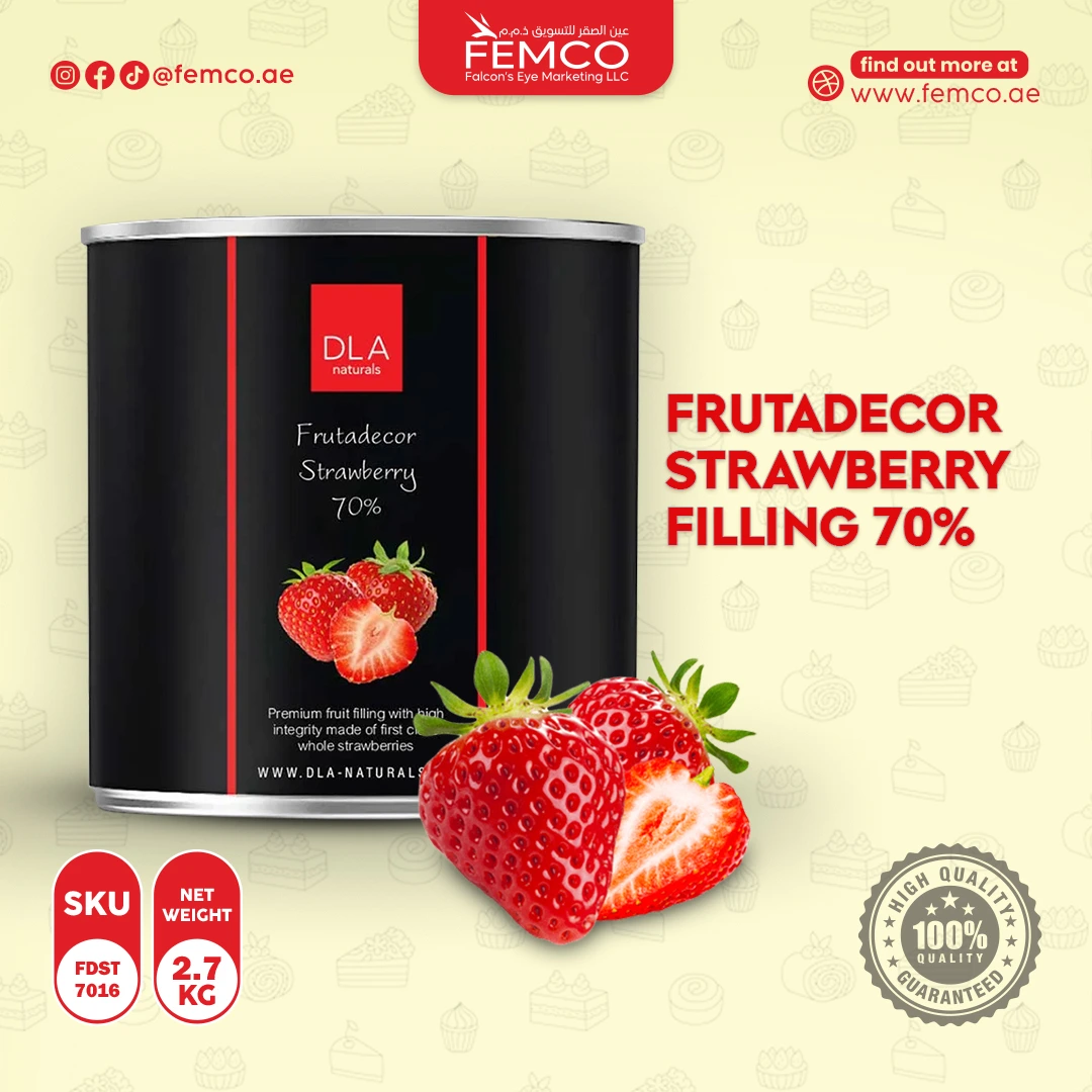 Strawberry Filling 70% 2.7kgs