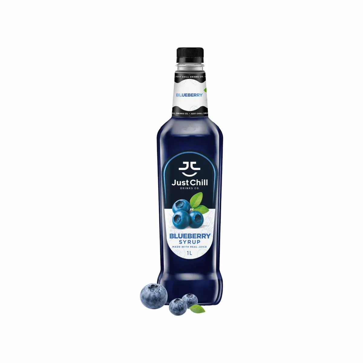 Just Chill Blueberry Syrup Bottle of 1Ltr
