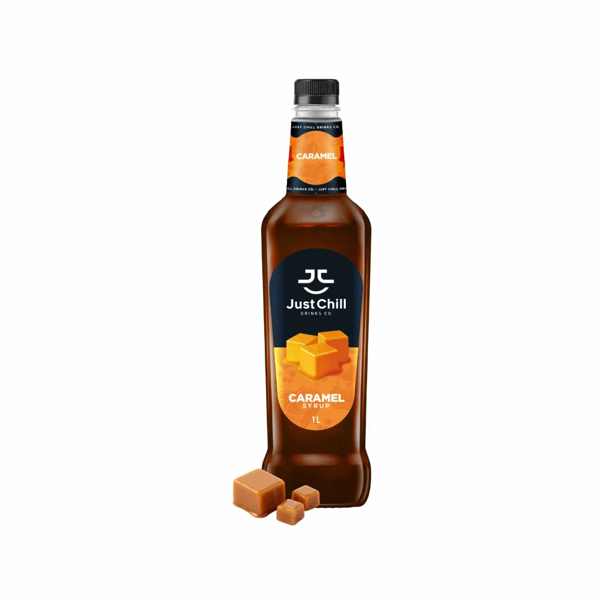 Just Chill Caramel Syrup Bottle of 1Ltr