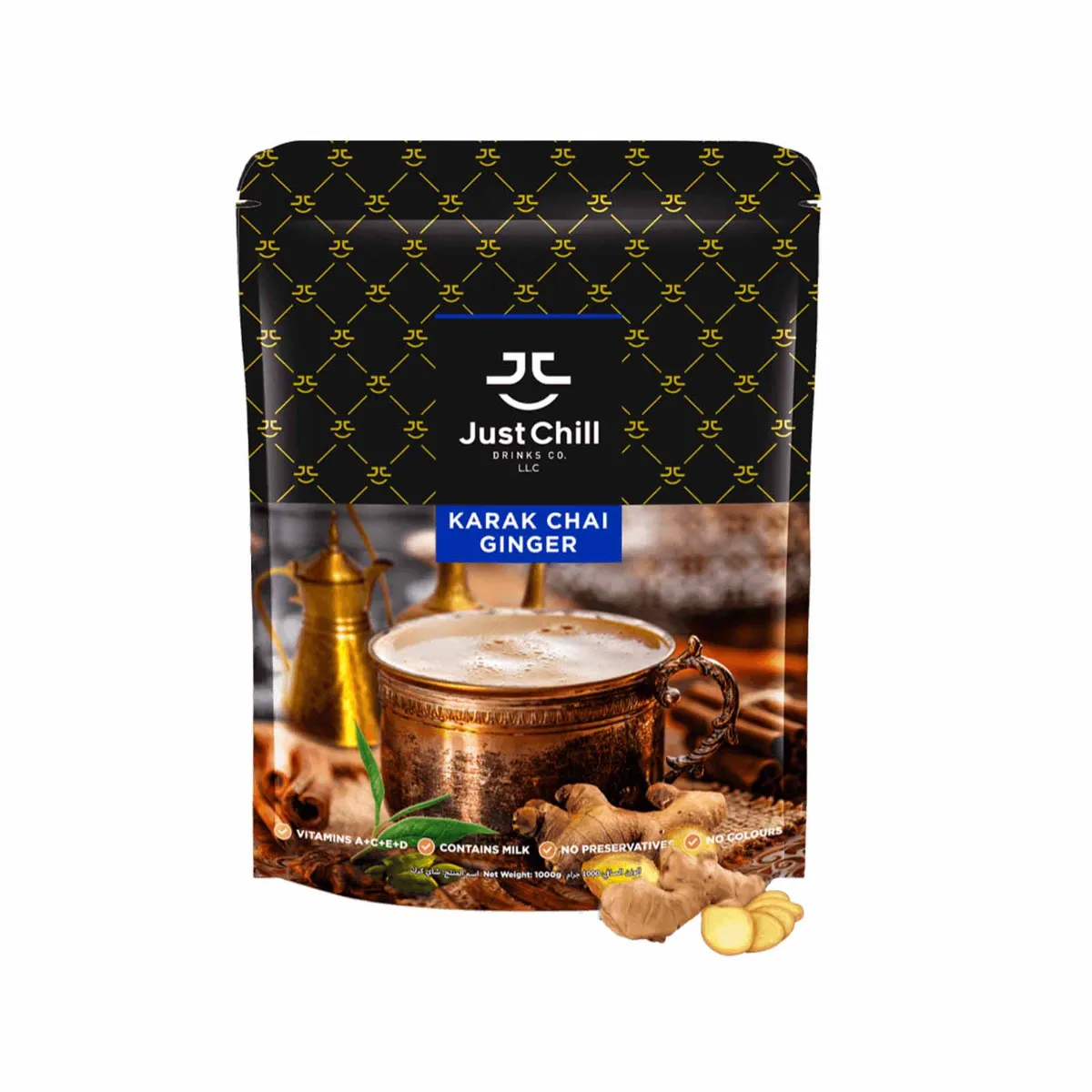 Just Chill Ginger Karak Chai Powder 1Kg Pack
