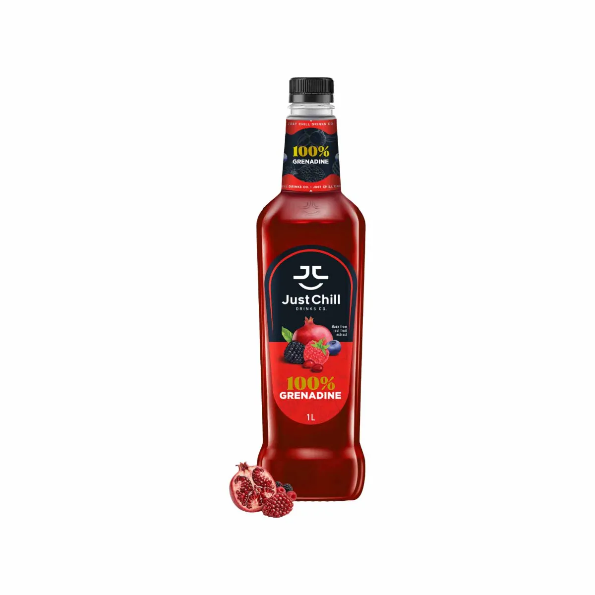 Just Chill 100% Grenadine Syrup Bottle of 1Ltr