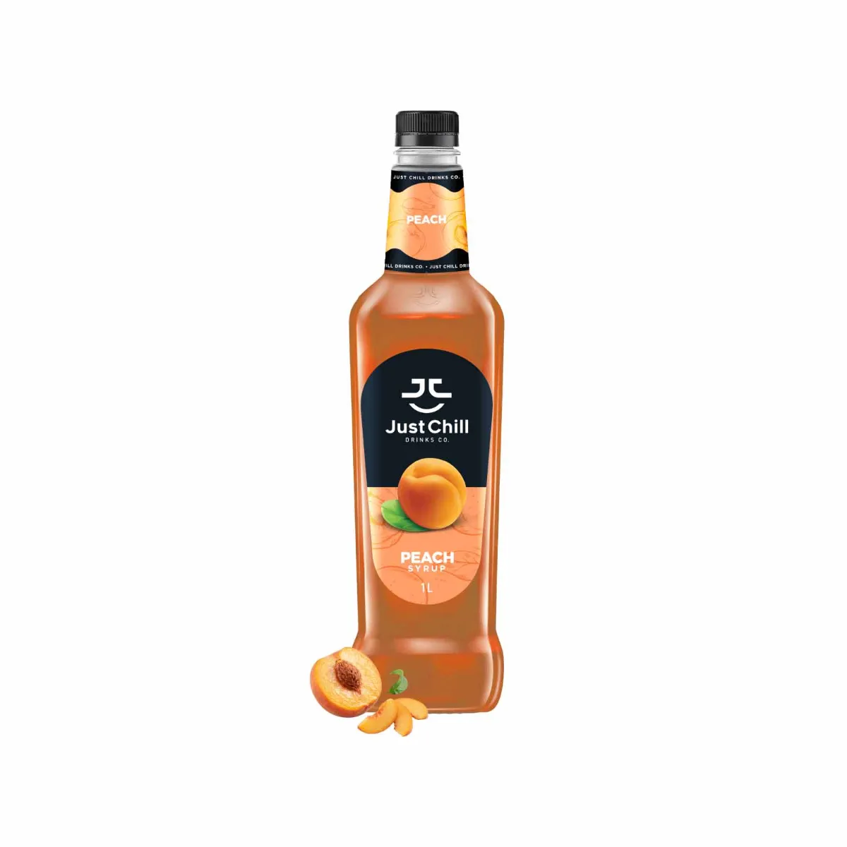 Just Chill Peach Syrup Bottle of 1Ltr
