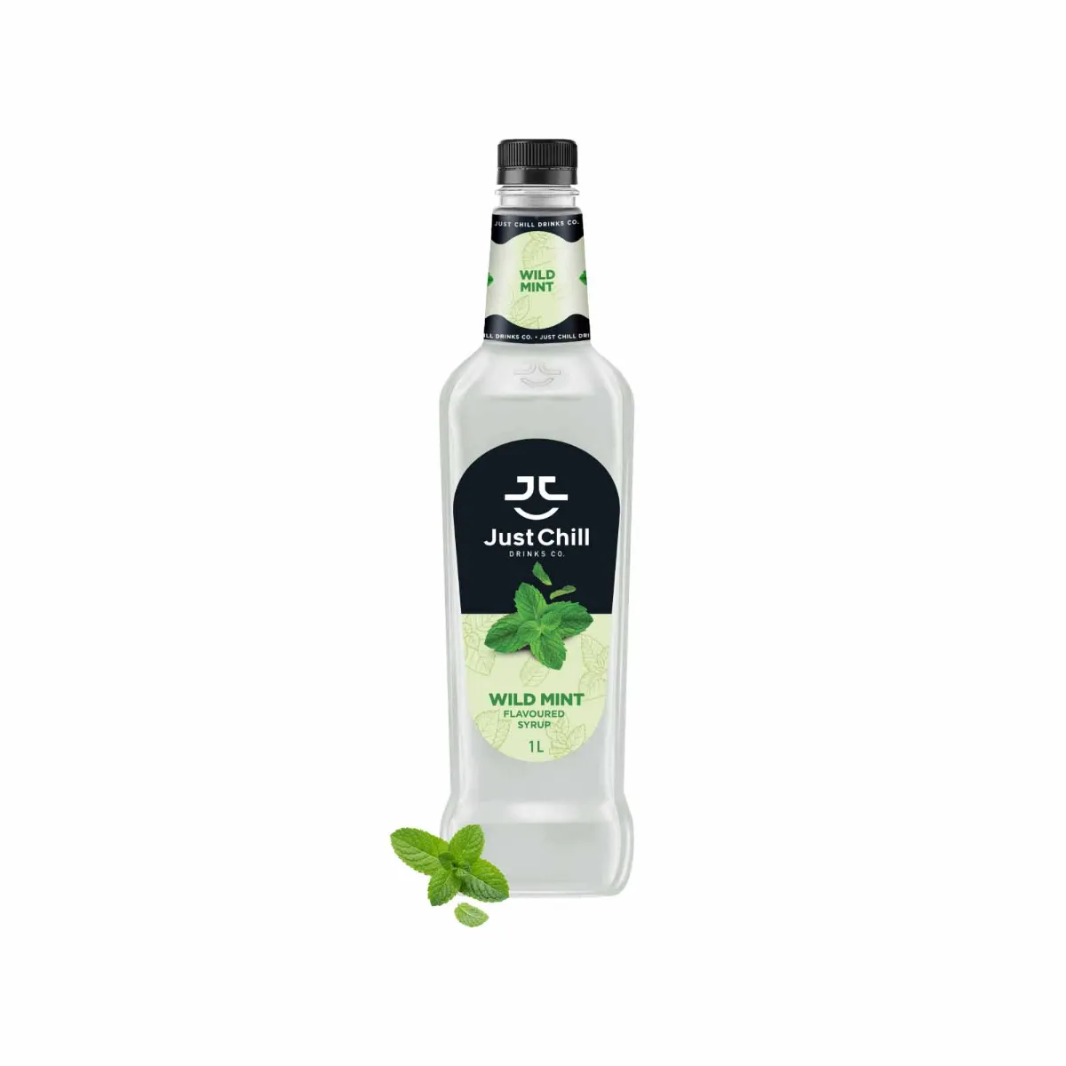Just Chill Wild Mint Syrup Bottle of 1Ltr